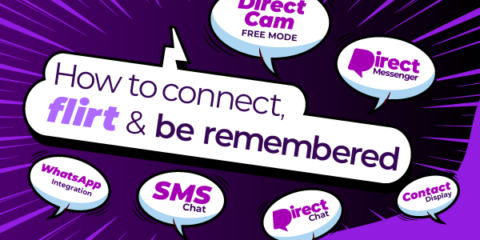 Communication tips for adult workers featuring DirectCam, Direct Messenger, DirectChat, SMS Chat, WhatsApp and Contact Details Display.