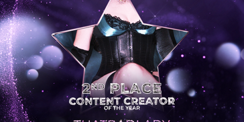 Celebrate ThatBadLady earning 2nd Place Content Creator of the AdultWork’s End of Year Accolades